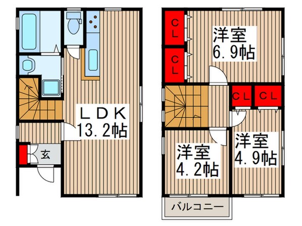 フォレストメゾン鹿手袋の物件間取画像